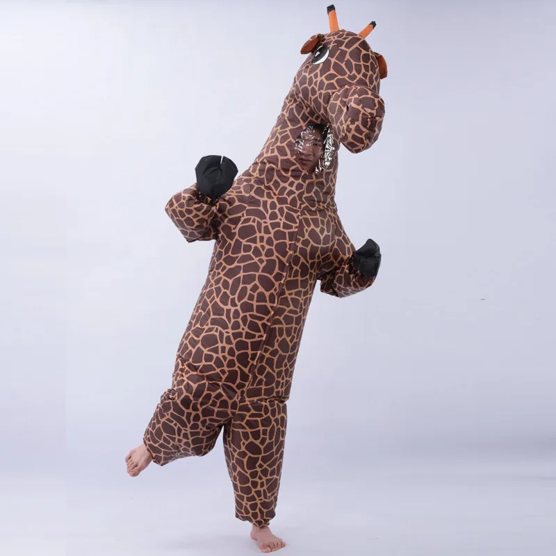Надувные вечерние костюмы для косплея жирафа, рекламные костюмы, карнавальные костюмы на Хэллоуин, Рождество, Пасха, для взрослых