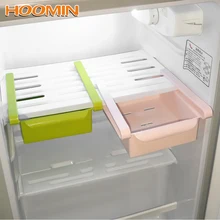 Ящик для хранения холодильника, свежий разделительный слой, стеллаж для хранения, кухонные гаджеты, выдвижной Органайзер, морозильная камера, экономия пространства, может