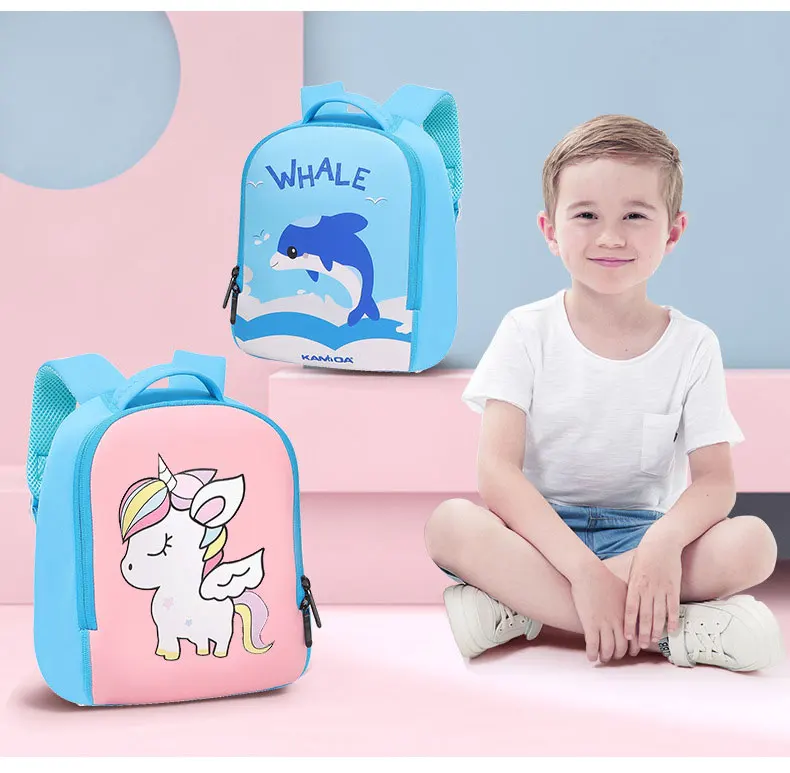 3D Cartoon Waterproof Neoprene School Bag