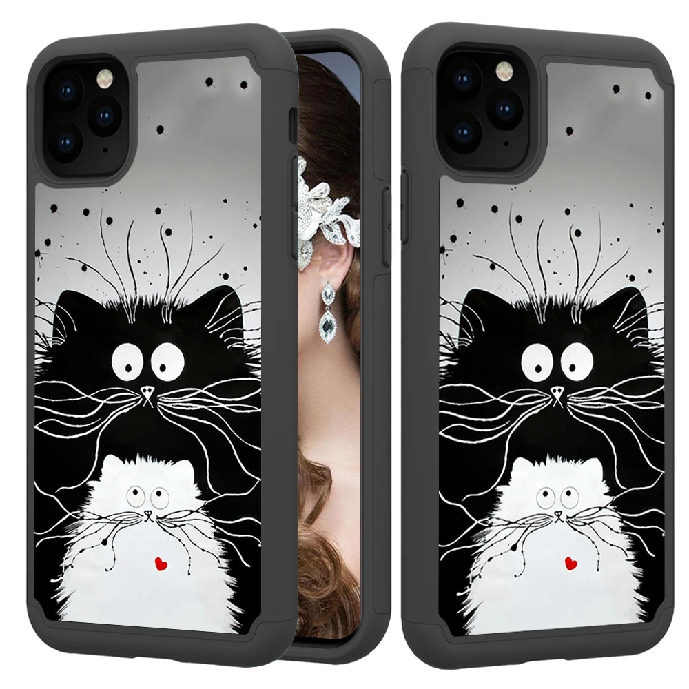 5 шт./лот 3D цветок Броня чехол для телефона для iphone 11 Pro Max чехол Гибридный Силиконовый ТПУ Жесткий PC задняя крышка для iphone 11 Pro Coque