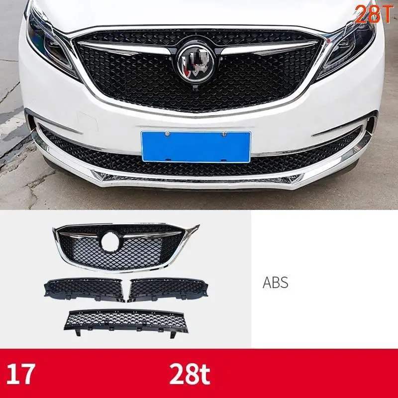 MODEL A Автомодификация части украшения Стайлинг персонализированные модифицированные внешние аксессуары для автомобиля гоночные грили 17 для Buick GL8 - Цвет: MODEL A