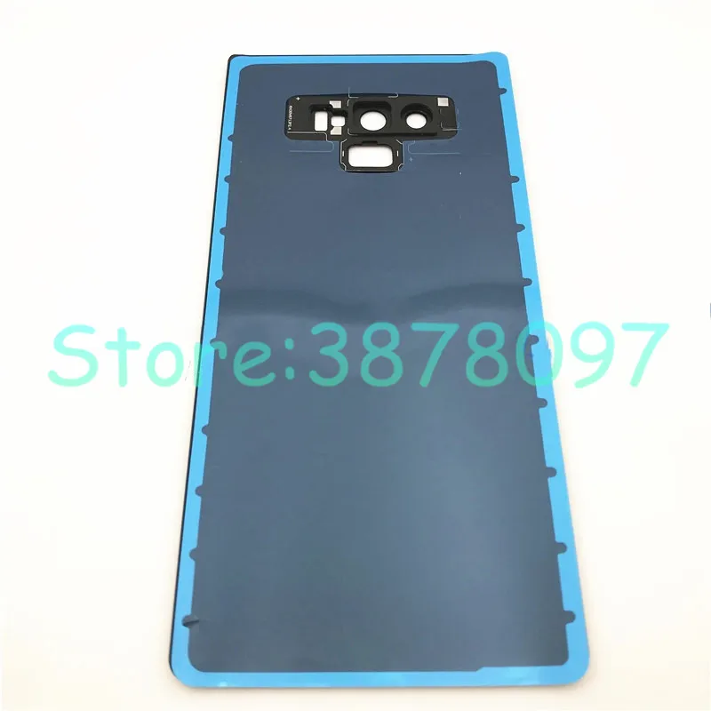 10 шт./партия, Новая Задняя стеклянная панель для samsung Galaxy Note 8 N950 Note 9 N960 с наклейками+ объективом для камеры