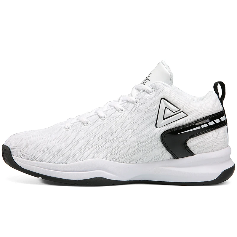 Пиковая Для мужчин Баскетбольная обувь Защита от скольжения для спорта на открытом воздухе спортивная обувь Подушка удобные кроссовки для баскетбола - Цвет: White