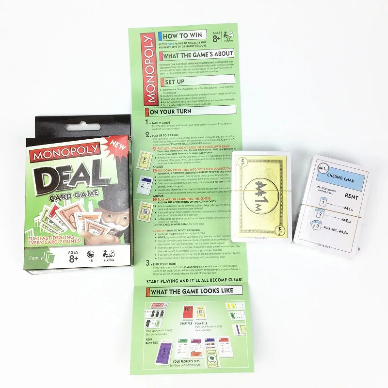 

Strategy Trading Game card Game Toys Board Games MONOPOLY Deal Card Family Party Gifts For Children And Adults