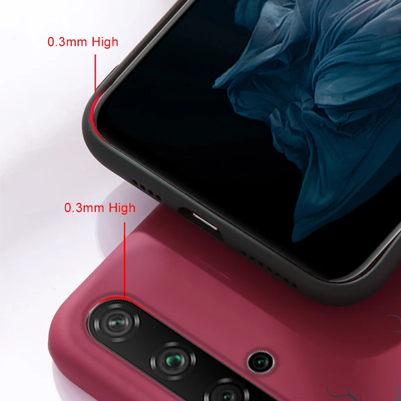 Жидкий силиконовый чехол для Huawei Honor 8x9 10 20 Lite Pro 10i 20i противоударный мягкий из ТПУ