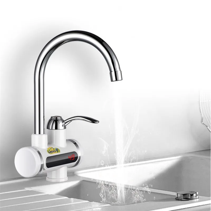 Mrosaa 220V 1500W алюминиевый ABS мгновенный кран для воды быстрый Электрический кран горячей и холодной