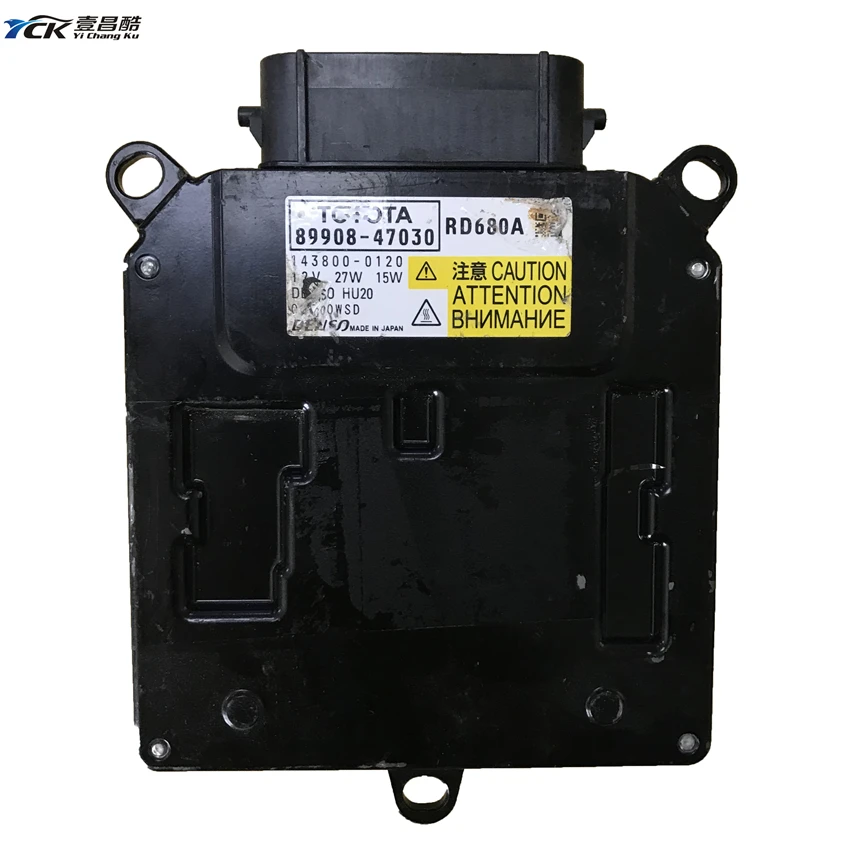 1X YCK 89908-47030 RD680A фар Светодиодный Управление модульный блок правой стороны 143800-0120 б/у лампы Автомобильные фары 12V 27W