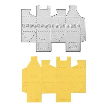 

YaMinSanNiO Foldable Box Cutting Dies Crafts Metal Die for Scrapbooking Card Album Embossing Die Cut New Template Dropshipping