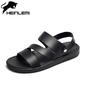 

HEINLEMI New 2020 Sandal Breathable Solid Hard-Wearing Luxury Comfortable Men Sandals Casual Mens Sandals Scarpe Estive Uomo