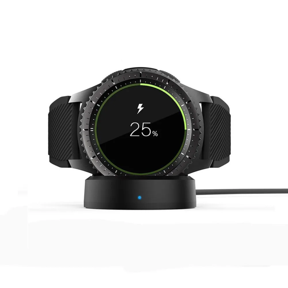 Зарядное устройство для samsung gear S3 портативный беспроводной зарядной док-станции магнитный держатель классический Frontier зарядное устройство для умных часов