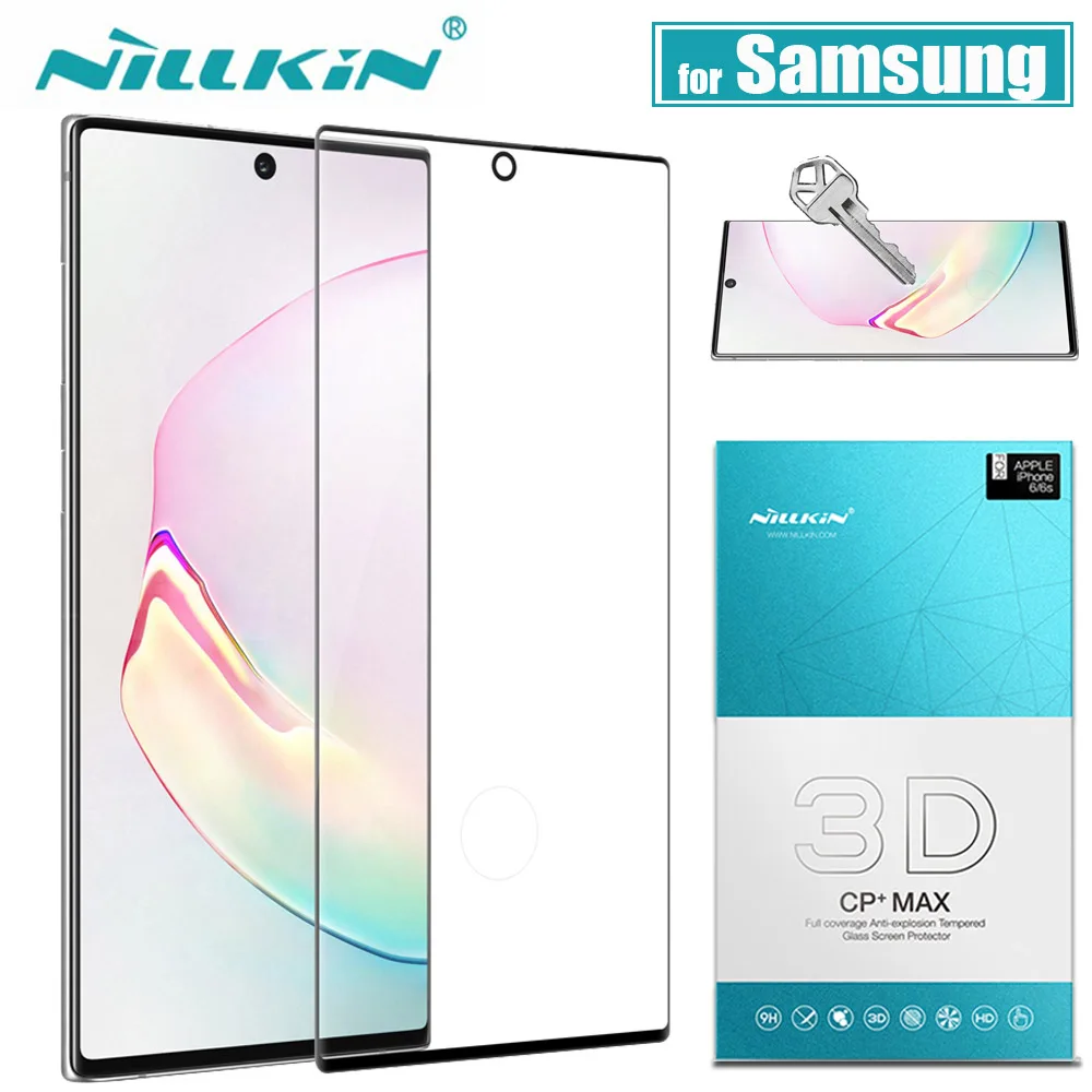 Nillkin 3D полное покрытие клея Защитное стекло для экрана samsung Galaxy Note 10 9 8 S10 S9 S8 Plus S10E закаленное стекло