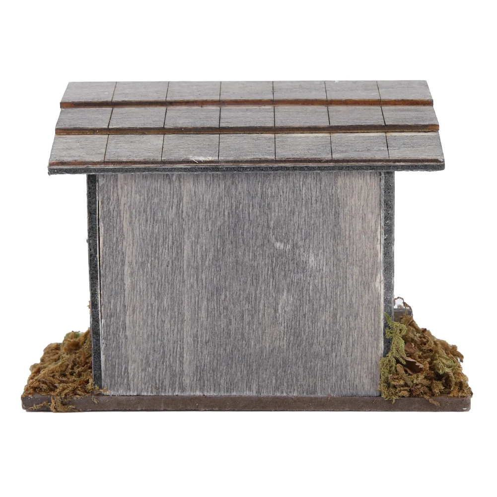 1/12 Miniatures Dollhouse Wooden Simulation Chicken Coop Decoration Mini Chicken Coop for Dollhouse Decoration Accessories