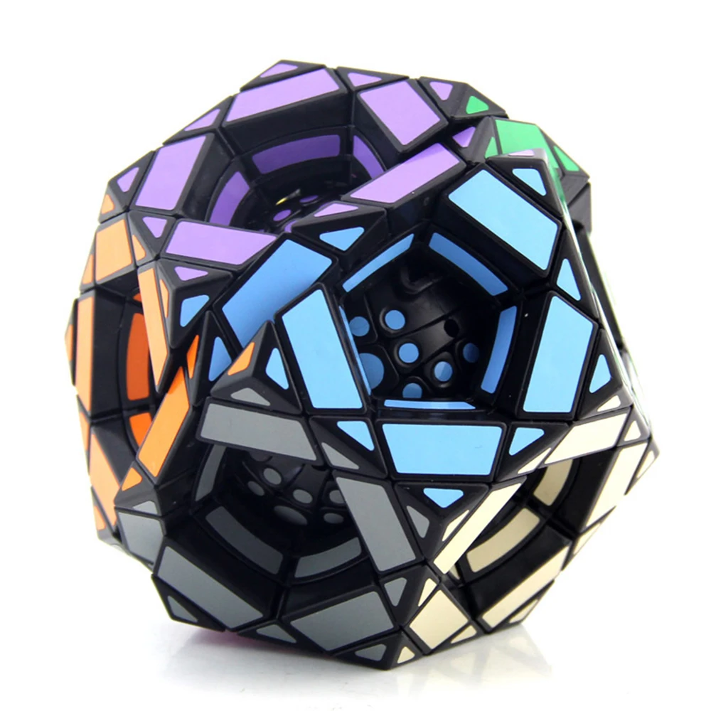MF8 Duble слой магический куб-мегаминкс игра-головоломка часы-кольцо с крышкой игрушки для детей Рождественский подарок