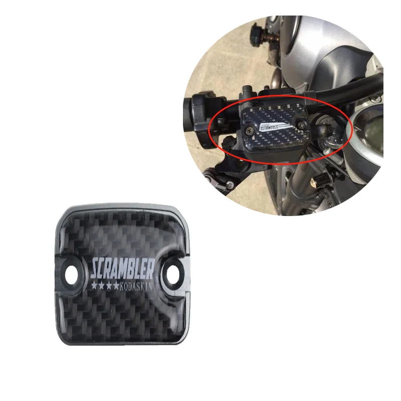 KODASKIN Carbon Italy Brake Fluid Reservoir Cap Front for Ducati Scrambler SIXTY2 (Titanium) | Автомобили и мотоциклы