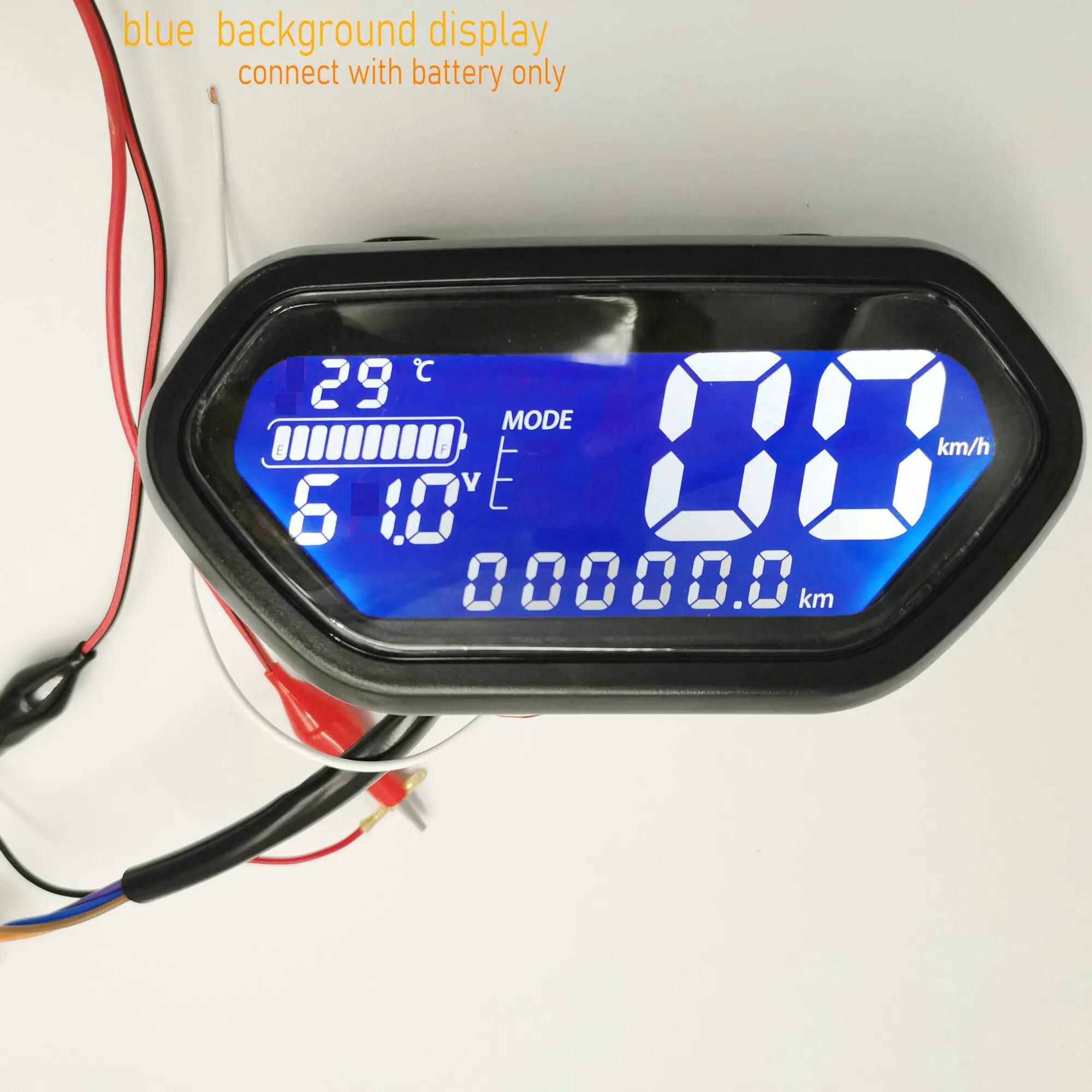 Speedometer Lcd Display 48v60v72v84v96v120v Light/battery Indicator For