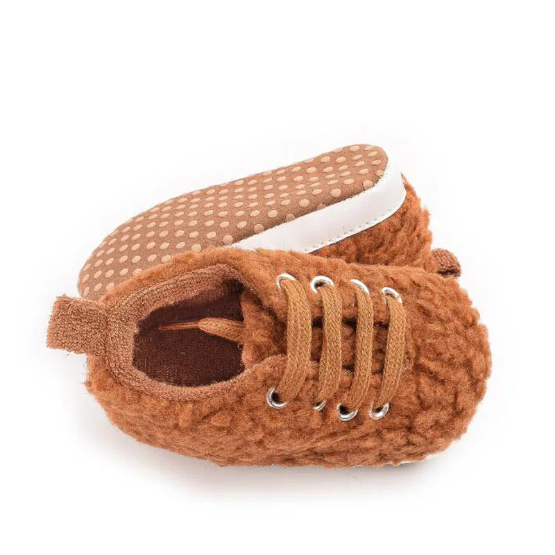 Winter Baby Shoes Newborn Infant Boys Girls Toddler Shoes Soft First Walkers Warm Fleece Moccasins