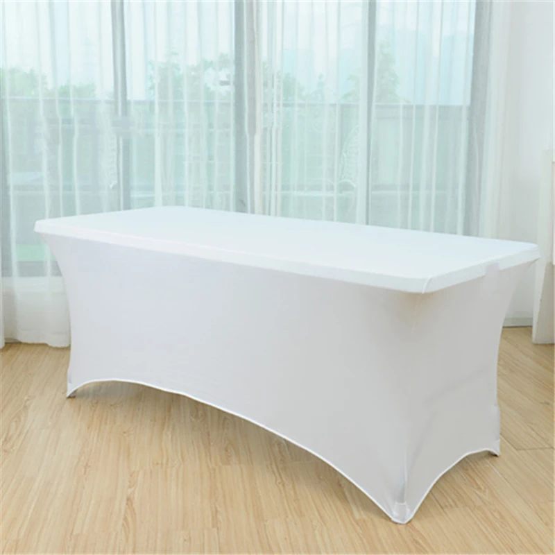 

Hotel Cocktail Dining Table Cover Tight Fitted Tablecloth Stretch Table Cover Bar Party Tablecloth RectangularTable Cloth