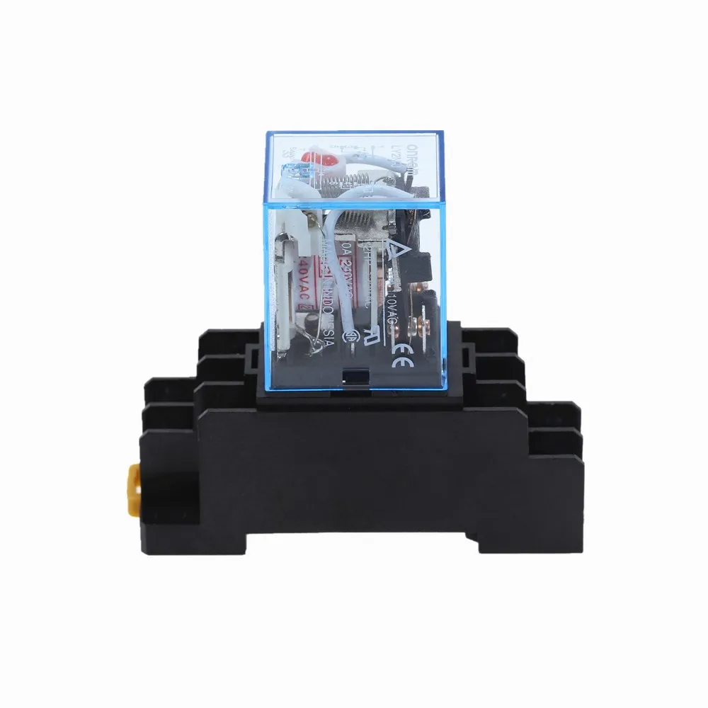 LY2N J реле 12V 24V / AC 110V 220V катушки высокое качество общего назначения DPDT микро мини с