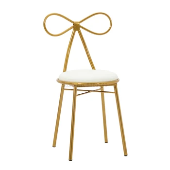 

Nordic Makeup Chair Net Red Ins Simple Stool Back Dressing Bow Table