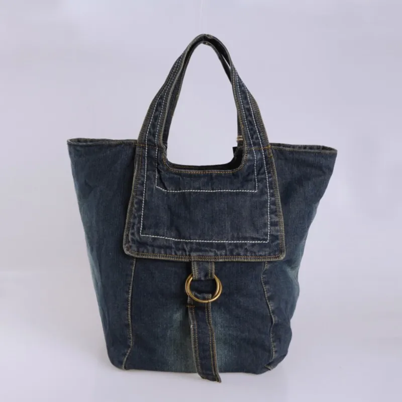 Новая повседневная женская большая Джинсовая сумочка, сумка на плечо для путешествий, женская сумка на молнии, упаковка джинсов, школьный рюкзак, большие сумки для мам