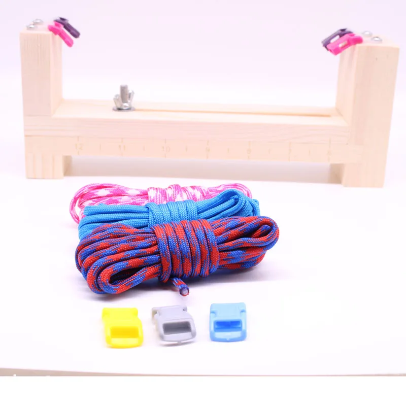 Регулируемый Паракорд производитель браслетов Дерево DIY ручной вязальный браслет вязальный инструмент Плетеный парашютный шнур брелок инструменты для плетения
