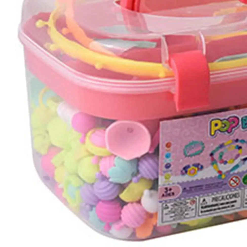 500pcs Pop Beads Toys Creativel Arts And Crafts For Kids Bracelet Snap Together Jewelry Fashion Kit Educational Toy For Children
