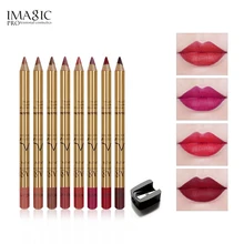 Бренд imagic, 8 цветов, карандаш для губ, набор для макияжа, натуральный водостойкий стойкий карандаш для губ, Косметика для макияжа