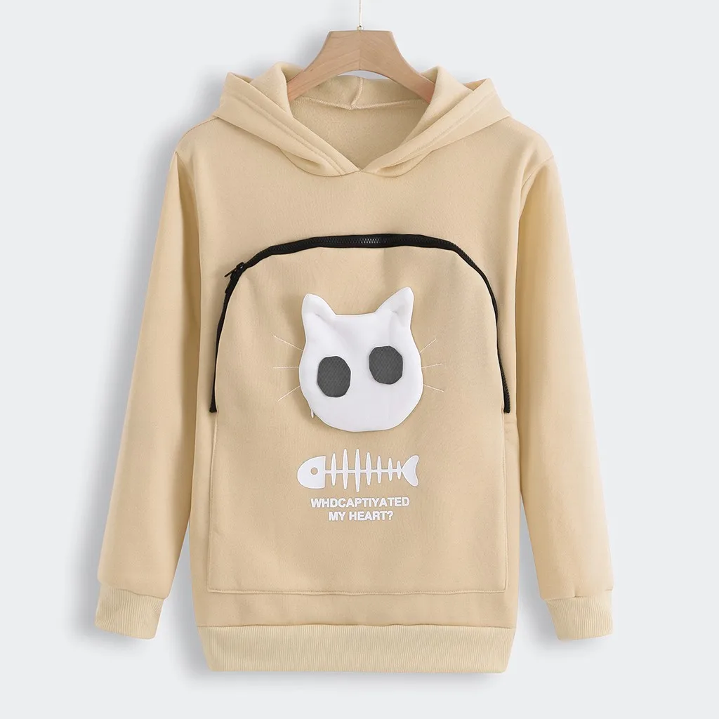 cat pouch hoodie