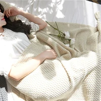Tassel Knitted Ball Woolen Blanket Sofa Super Warm Cozy Throw Blankets For Office Siesta Air-conditioner Bedspread Bedding 6