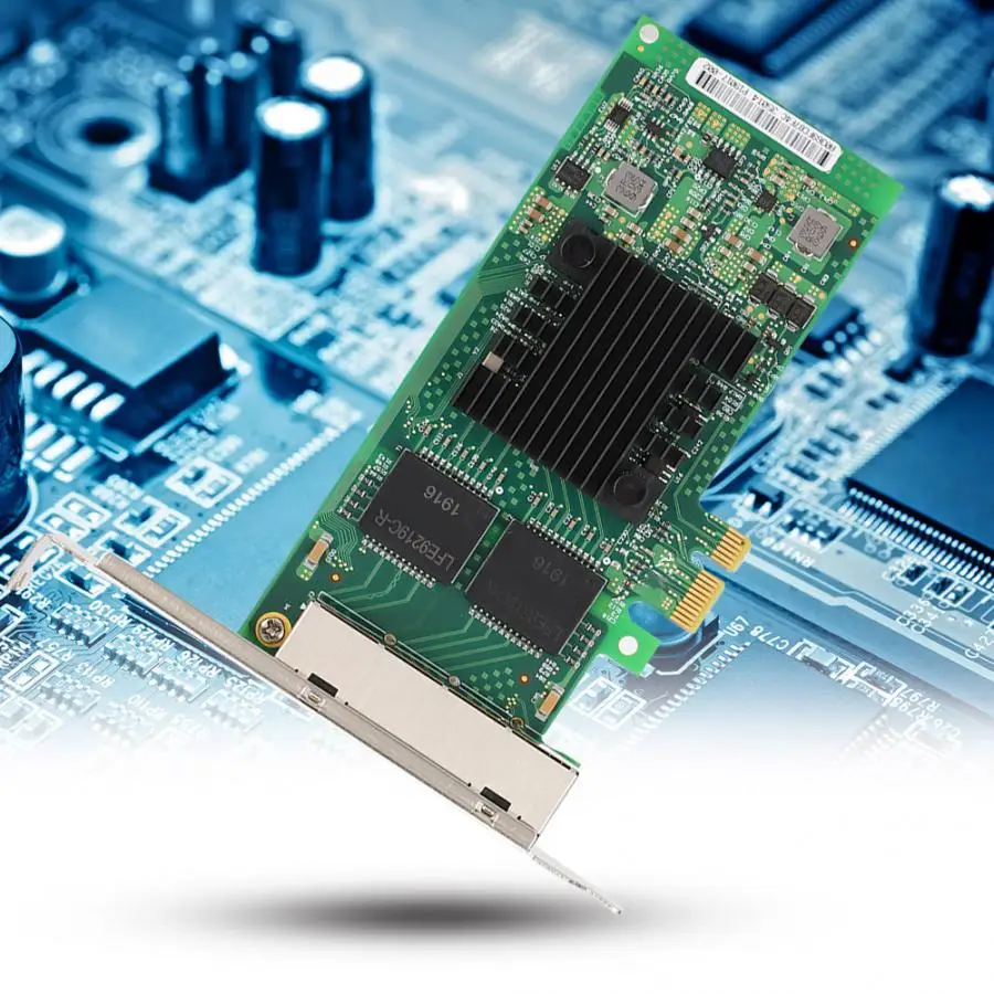 Для Intel i350-T4 i350AM4 PCI-E X1 четырехпортовая сетевая карта Gigabit Ethernet Сетевая карта 10/100/1000 Мбит/с сетевая карта для Windows
