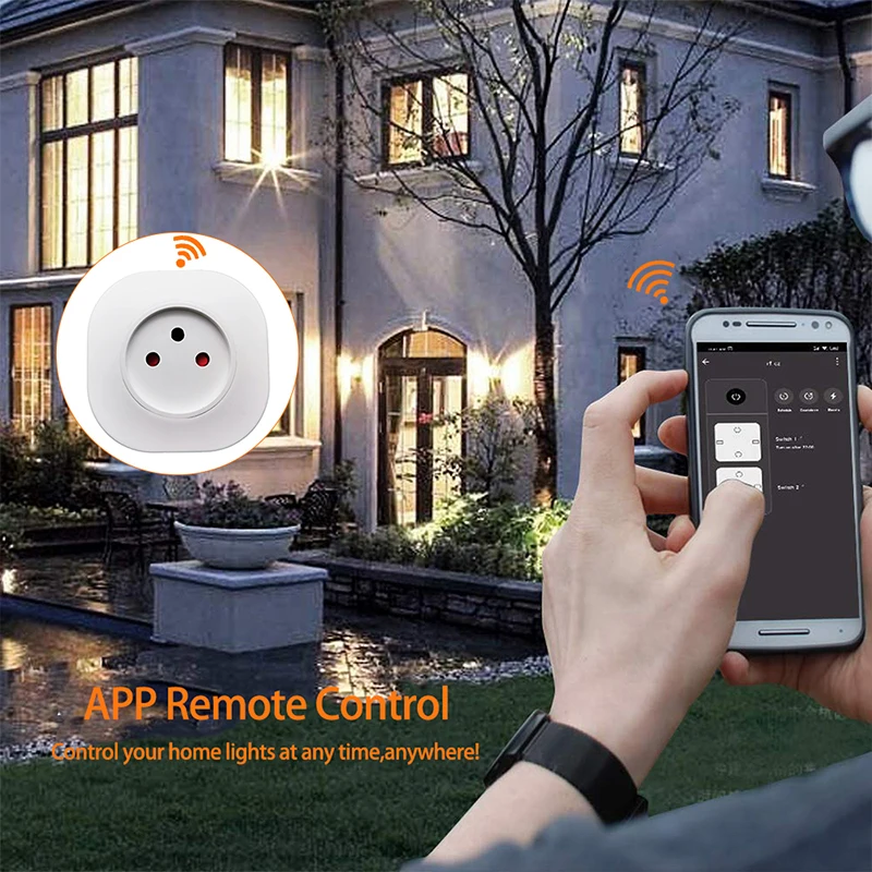 Israel IL 16A Smart Socket WiFi Smart Plug 220V Power Outlet APP Remote Control Compatble Voice Alexa Google Assistant 4