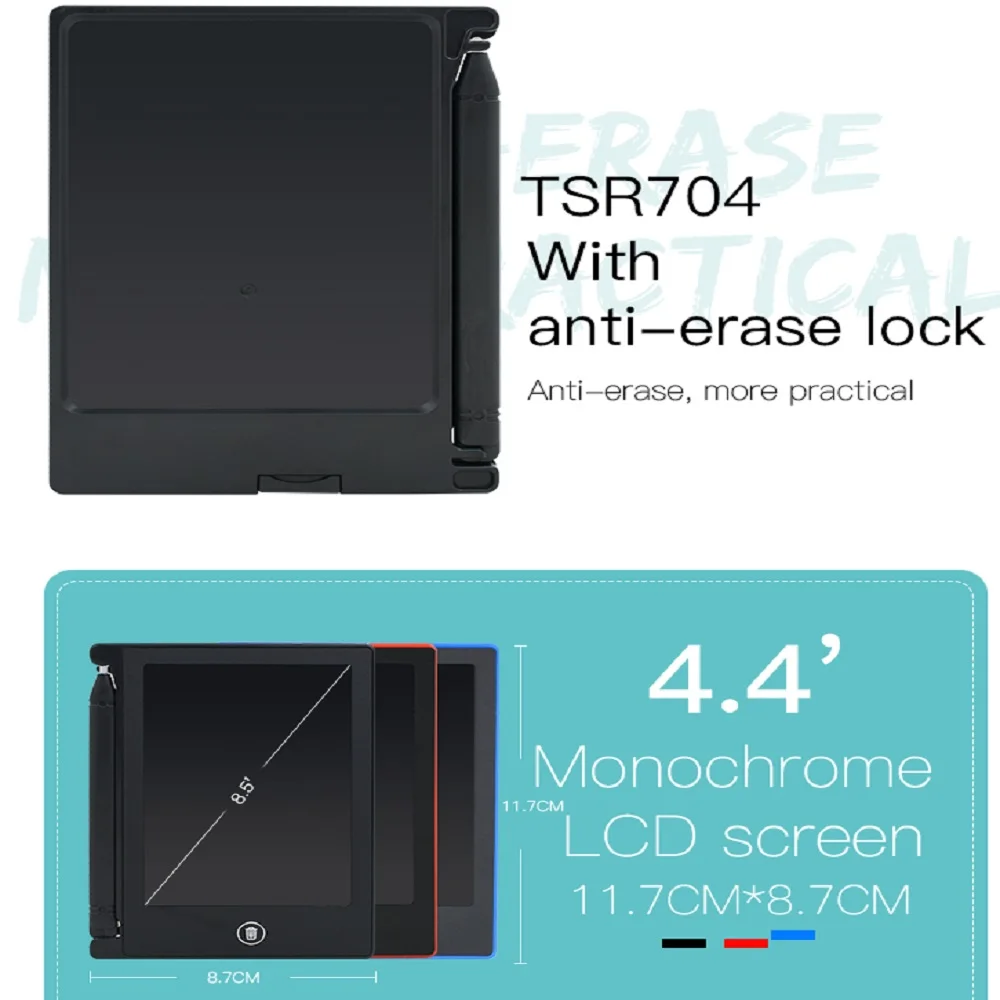 TISHRIC Lcd блокнот для планшета, цифровой 8,5/12 дюймов, доска для рисования, графический планшет, ручка стираемая, развивающие игрушки для детей