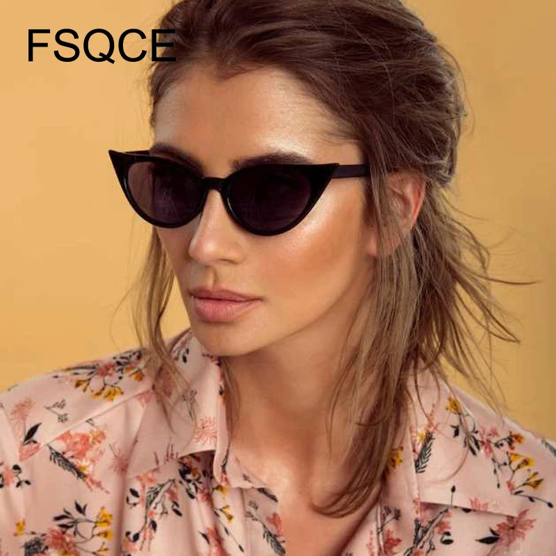 Женские солнцезащитные очки кошачий глаз FSQCE винтажные брендовые дизайнерские