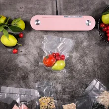 Вакуумная упаковочная машина, маленькая Бытовая Автоматическая вакуумная кухонная машина для сохранения пищевых продуктов