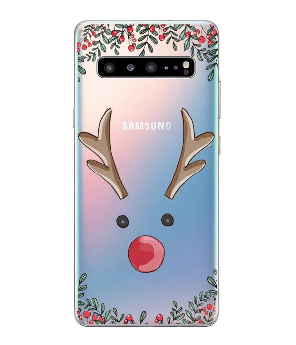 Новогодний чехол для samsung Galaxy S6 S7 Edge S8 S9 Plus Note 9 Merry Christmas мягкий чехол для samsung Galaxy S10 Lite S10Plus - Цвет: TPU