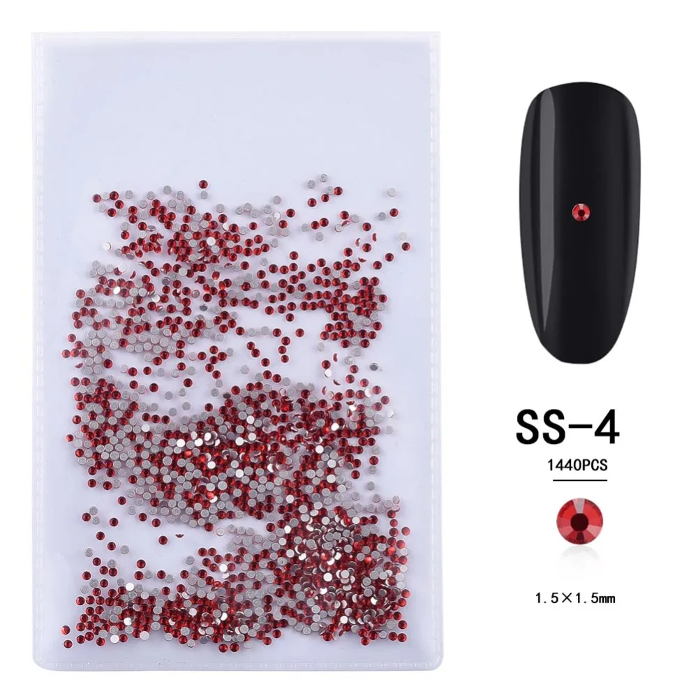 1 Pack Nail Rhinestones 3D AB Crystal Pearl Nail Stones DIY Accessories Nail Art Decorations