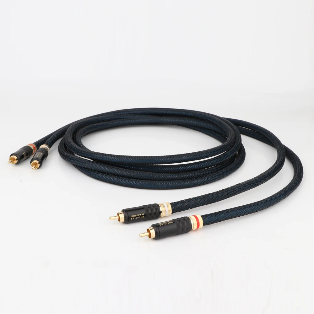 Пара PCOCC аудио hifi кабель AMP cd плеер межсоединение RCA к сигнальной линии видео