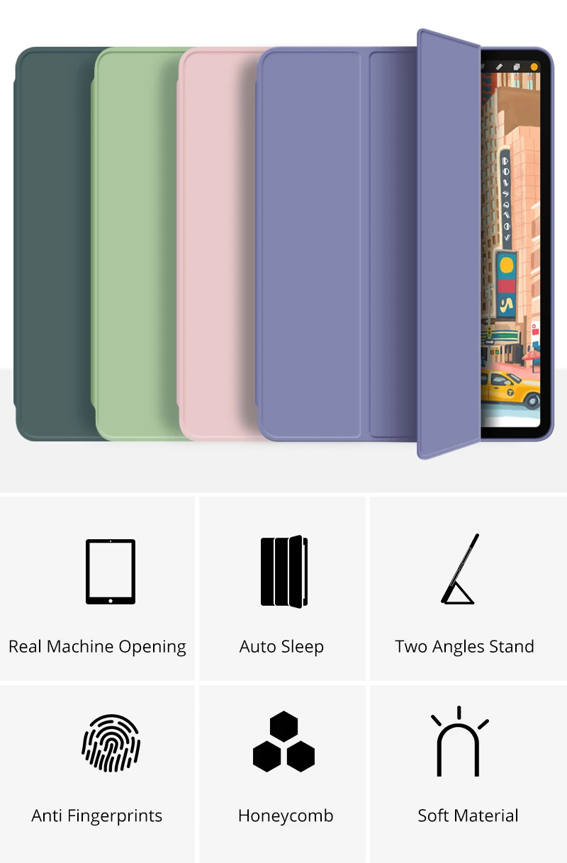 iPad, Soft TPU tampa traseira, capas magnéticas