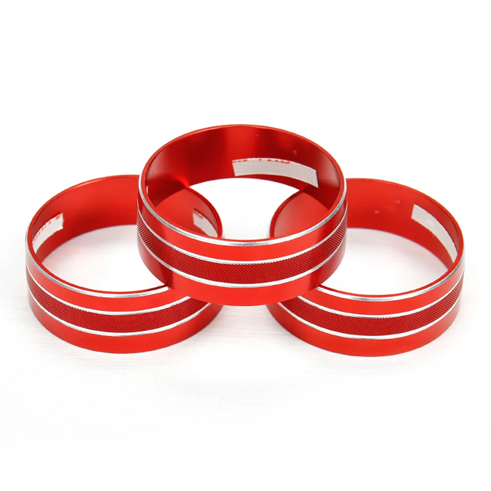 

3pcs Parts Air Conditioning Interior Styling Trim Button Twist Audio for Jeep JK JKU for COMPASS For Patriot 2011-2016