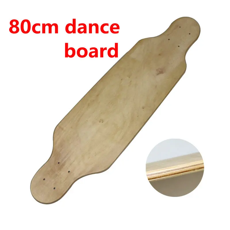 80cm Small Dance Board Four-wheel Skateboard Long Board Highway Board Surface Maple Eight Layer Flat Painting Flat