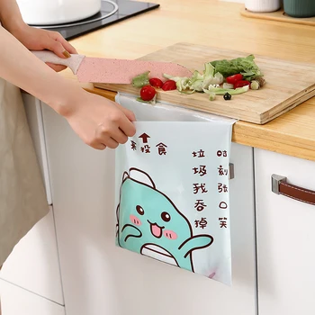 

Car Garbage Bag Portable Disposable Trash Bags Sticking Type Auto Cleaning Bag Universal Car Home Office Accessories 15Pcs/Pack