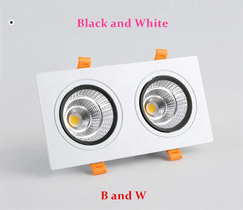 Dimmable high quality LED COB Spotlight Ceiling lamp AC85-265V 14W 18W 24W Aluminum recessed downlights square led panel light