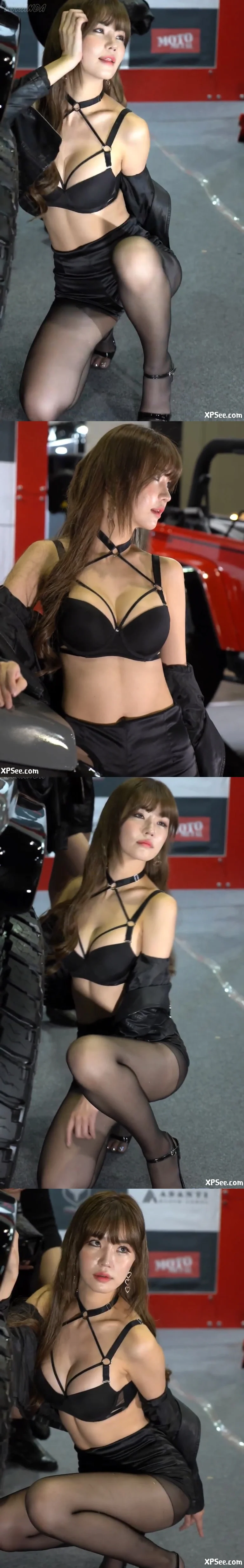 闵汉娜(민한나,Min Hanna) 黑丝爆乳装