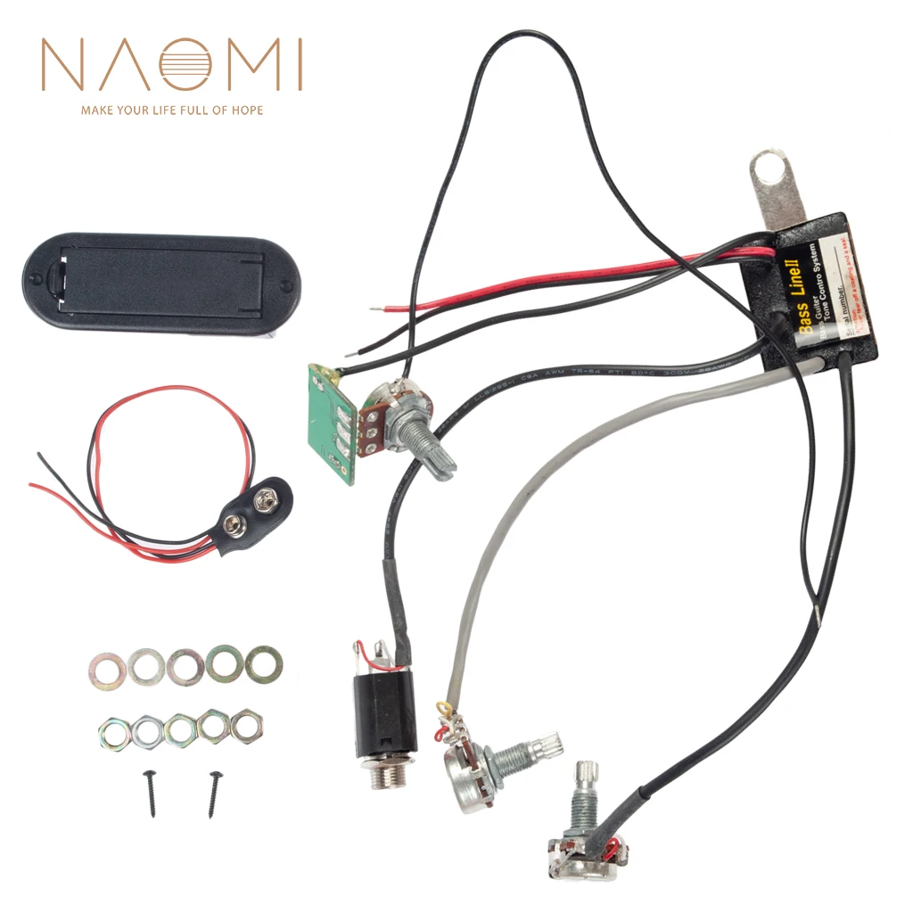 Active Preamp 2 Band эквалайзер Эквалайзер жгут гитары бас тон система управления II|band