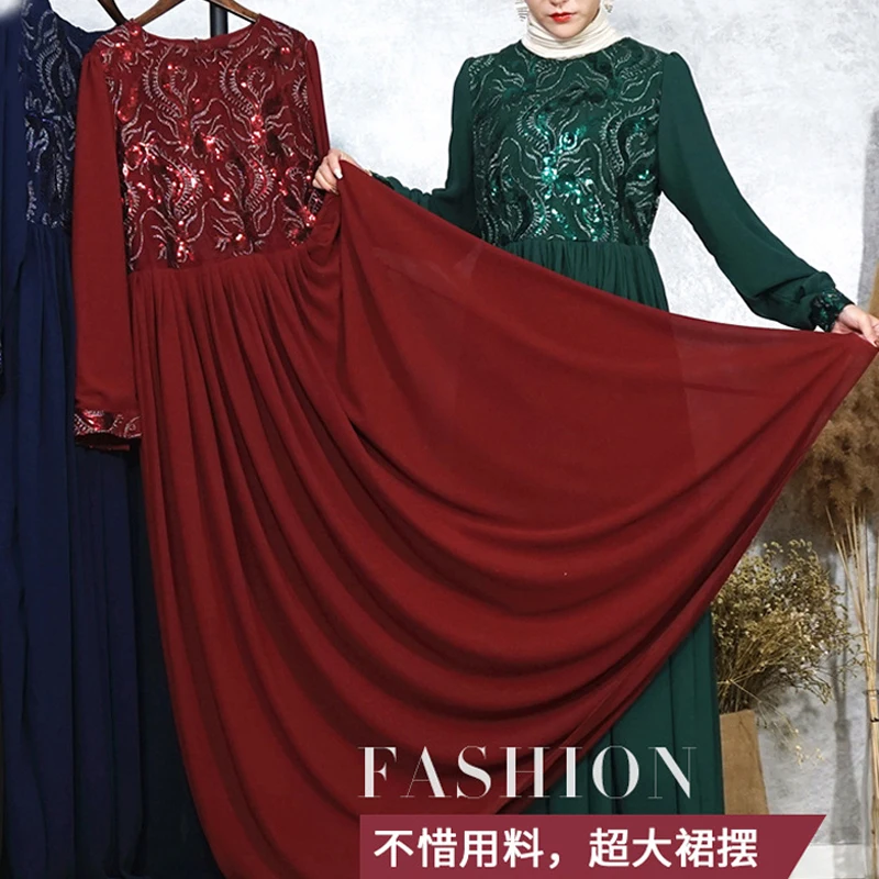 Vestidos арабский абайя Дубай исламский, мусульманский платье ХИДЖАБ КАФТАН Sukienki женский Восточный халат из марокена Рамадан Elbise одеяние мусульмане платья