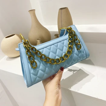 

Fashion Wild Chain Bags For Women Small Shoulder Purse Luxury Lattice Handbags Women Bags Designer Female Bags