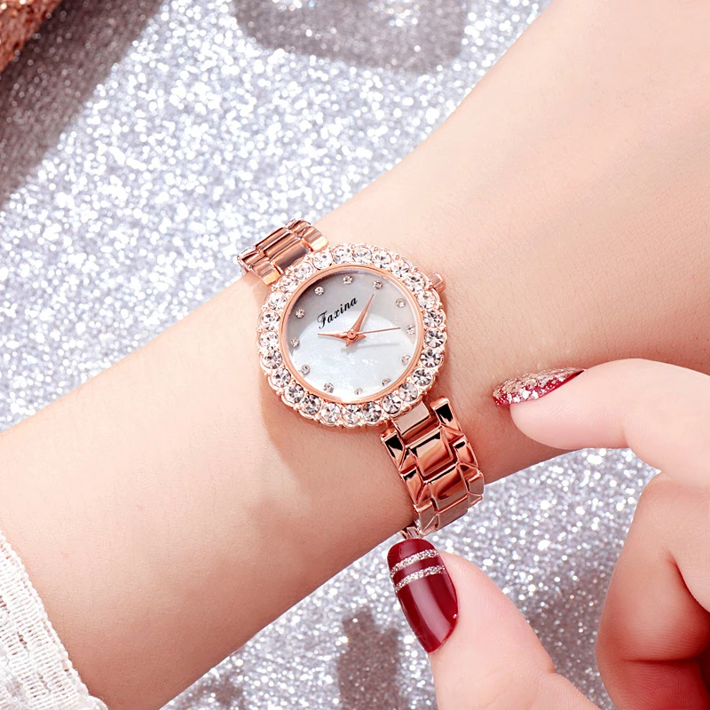 

Quartz Wristwatch For Female Women's Luxury Watch Life Waterproof Quartz Watch Ladies Diamonds Watches