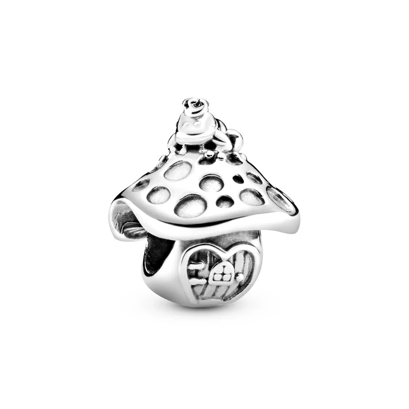 T08 2 шт серебряный дракон Сова Лягушка Листья Шарм Подвеска из бисера fit Pandora Подвески, браслеты, ожерелья для женщин серебро DIY ювелирных изделий - Цвет: T08