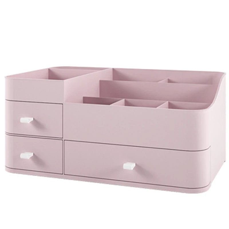 Plastic Makeup Organizer Drawer Cosmetic Container Makeup Brush Holder Large Desktop Sundries Storage Box Bathroom Storage
