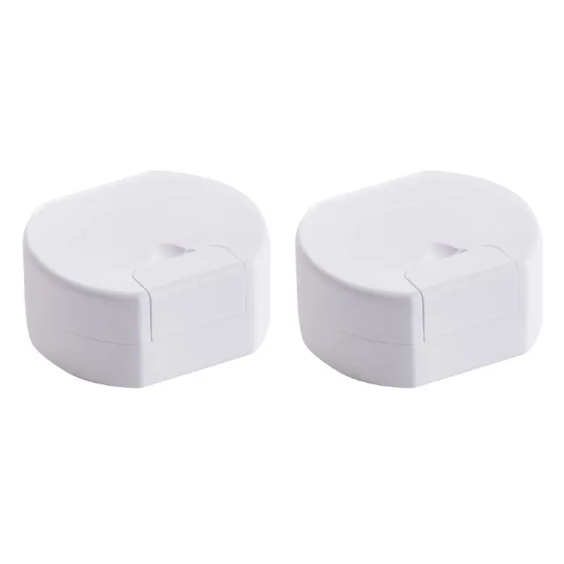 

2pcs Travel Soap Dish Box Case Holder Container Bathroom Wash Shower Mini Plate
